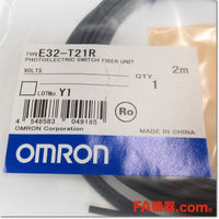 Japan (A)Unused,E32-T21R 2m ファイバユニット 透過形,Fiber Optic Sensor Module,OMRON