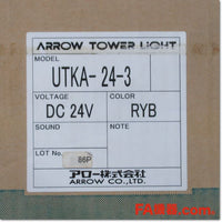 Japan (A)Unused,UTKA-24-3 ホーンスピーカー型電子音警報器内蔵タイプ積層式電球回転灯 赤黄緑 DC24V,Laminated Signal Lamp <Signal Tower>,ARROW