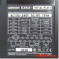 Japan (A)Unused,K3NX-VD1A-FLK1 デジタルパネルメータ 直流電圧入力タイプ,Digital Panel Meters,OMRON