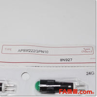Japan (A)Unused,AP8M222G φ8 LED式小形表示灯 丸突形 AC/DC24V 10個セット,Indicator <Lamp>,IDEC