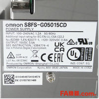 Japan (A)Unused,S8FS-G05015CD Japanese model 15V 3.5A Japanese model/DINレール取りつけ,DC15V Output,OMRON 