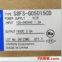 Japan (A)Unused,S8FS-G05015CD スイッチング・パワーサプライ 15V 3.5A カバー付き/DINレール取りつけ,DC15V Output,OMRON