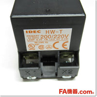 Japan (A)Unused,HW7D-L111001M2PWWB1 φ22 2点押ボタンスイッチ 表示灯付平形+平形 1a1b AC200/220V,Push-Button Switch,IDEC 