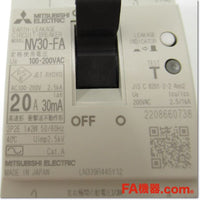 Japan (A)Unused,NV30-FA 2P 20A 30mA 漏電遮断器,Earth Leakage Circuit Breaker 2-Pole,MITSUBISHI
