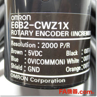Japan (A)Unused,E6B2-CWZ1X 2000P/R 5m ロータリエンコーダ インクリメンタル形 φ40 DC5V,Rotary Encoder,OMRON