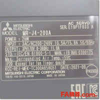 Japan (A)Unused,MR-J4-200A サーボアンプ AC200V 2.0kW 汎用インタフェース,MR-J4,MITSUBISHI