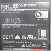 Japan (A)Unused,S8VK-S12024 スイッチング・パワーサプライ 24V 5A,DC24V Output,OMRON