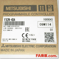 Japan (A)Unused,FX2N-4DA アナログ出力ブロック 4ch,Analog Module,MITSUBISHI