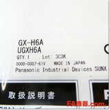 Japan (A)Unused,GX-H6A 角型近接センサ[アンプ内蔵] ヘッドON,Amplifier Built-in Proximity Sensor,Panasonic