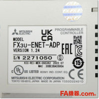 Japan (A)Unused,FX3U-ENET-ADP Ethernet接続用アダプタ Ver.1.24,Special Module,MITSUBISHI