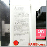 Japan (A)Unused,NV32-SV 3P 30A 100/200/500mA AX-1LS SLT 漏電遮断器 補助スイッチ付き,Earth Leakage Breaker 3-Pole,MITSUBISHI