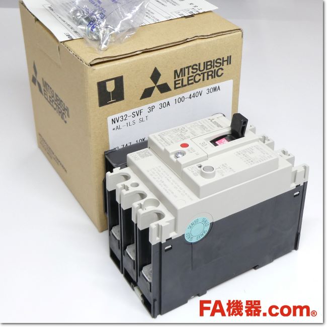 三菱電機 NV32-SVF 3P 20A 100MA AX-SLT NN br\u003e三菱電機\u003cbr\u003e漏電遮断器\u003cbr\u003e□型式：NV32-CVF 3P 10A 100-230V