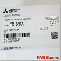 Japan (A)Unused,YR-8NAA 5A 0-40-120A 40/5A BR 交流電流計 3倍延長 赤針付き,Ammeter,MITSUBISHI
