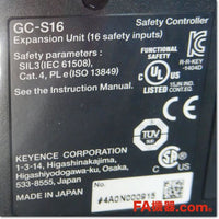 Japan (A)Unused,GC-S16 Safety Module,Safety Module / I / O Terminal,KEYENCE 