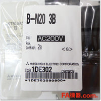 Japan (A)Unused,B-N20 3B AC200V 2a 主回路B接点形電磁接触器,Electromagnetic Contactor,MITSUBISHI