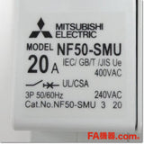 Japan (A)Unused,NF50-SMU 3P 20A ノーヒューズ遮断器,MCCB 3 Poles,MITSUBISHI