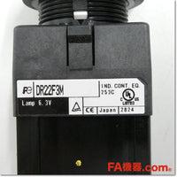 Japan (A)Unused,DR22F3M-M4W 表示灯 角フレーム 平形 AC200V 白熱照光,Indicator<lamp> ,Fuji </lamp>