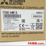 Japan (A)Unused,FX3UC-64MT/D シーケンサ基本ユニット DC電源 DC入力32点 トランジスタ出力32点,Main Module,MITSUBISHI