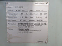 LX-08E2 CNC LATHE MACHINE ,CITIZEN (MIYANO) 