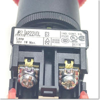 AR22V0L-13E3R สวิตช์กดหยุดฉุกเฉิน สเปค 22mm. ,Fuji Electric