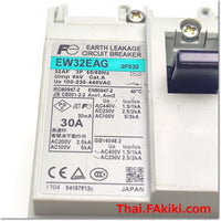 EW32EAG-3P030 ELCB ,เบรกเกอร์ไฟฟ้ากันดูด, ไฟฟ้ารั่ว สเปค 3P 30A 3mA ,Fuji Electric