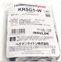 KR5G5-W สายรัดสายไฟ Insulok push mount สเปค (100pcs/pack) ,Hellermanntyton