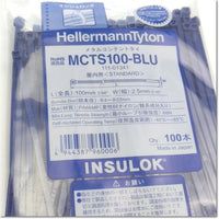 MCTS100-BLU เคเบิ้ลไทร์สำหรับอุตสาหกรรมอาหาร สเปค (100pcs/pack) ,Hellermanntyton