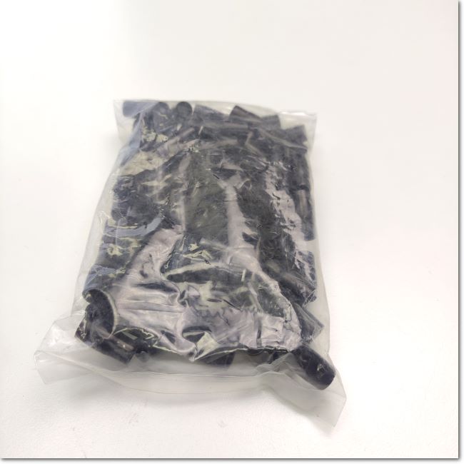 V-8 (Black) Fishtail cover specs 1 bag = 100 pcs. ,Bandex – Thai.FAkiki.com