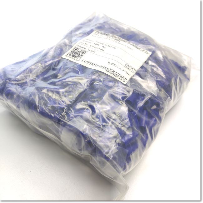 V-8 (Blue) Fishtail cover, specs 1 bag = 100 pcs., Bandex – Thai.FAkiki.com