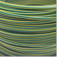 KIV(AY)LF 1.25 sq. Green/Yellow Japanese wire specification 1 box = 100 m./ 2.0 kg ,Taiyo 