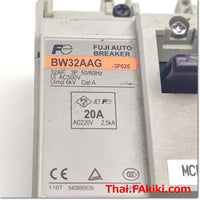 BW32AAG Breaker, breaker specification AC220V 2.5kA 20A 3p, Fuji Electric 