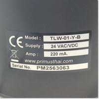 PM TLW-01-YB rotating signal light, AC/DC24 V 220mA specs, Primus 