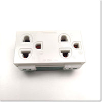 WEG 15929 DOUBLE SOCKETS 3 PIN, 3-pin double socket with ground, specification 16A 250V~, 9 psc./box, Panasonic 