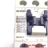 SC-E03P/G Magnetic Contactor ,แมกเนติก คอนแทคเตอร์ สเปค DC24V 3p ,Fuji