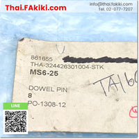 MS6-25 Dowel Pins Straight Type, straight type dowel pins, specs 8pcs/pack, MISUMI 