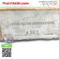 (A)Unused, LWHS15C1R160BHS2/QRE Linear Guide ,ตลับลูกปืนแบบรางเลื่อน สเปค Rail 15x160mm Slide unit 1pcs 33x66mm ( 4set) ,IKO