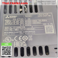 (A)Unused, FR-E740-1.5K Inverter, Inverter specs 3PH 400V, MITSUBISHI 