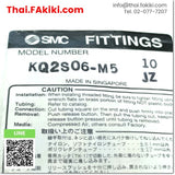 (A)Unused, KQ2S06-M5 FITTING ,ฟิตติ้ง สเปค M5X0.8 Φ6 (10pcs/pack) ,SMC