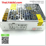 (C)Used, S-25-5 Power supply ,พาวเวอร์ซัพพลาย, แหล่งจ่ายไฟ สเปค input :AC110-220V output : DC5V 5A ,MEAN WELL