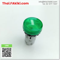 (C)Used, YW1P-1UQM3 Pilot Light ,ไพลอตแลมป์ สเปค AC230/240V 22mm GREEN ,IDEC