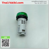 (C)Used, YW1P-1UQM3 Pilot Light ,ไพลอตแลมป์ สเปค AC230/240V 22mm GREEN ,IDEC