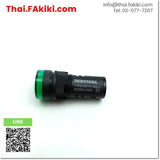 (C)Used, AD16-16D/S Pilot Light ,ไพลอตแลมป์ สเปค AC220V-240V Φ16 GREEN ,SHINOHAWA