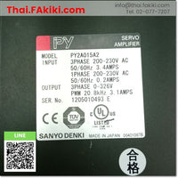 (C)Used, PY2A015A2 SERVO AMPLIFIER, servo drive control set, specification 3PH AC200-230V, SANYO DENKI 