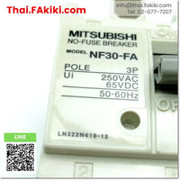 (D)Used*, NF30-FA No Fuse breaker ,เบรกเกอร์โนฟิวส์ สเปค 3P 20A ,MITSUBISHI