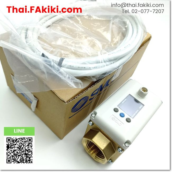 (B)Unused*, LFE3A8 Digital Flow Switch ,สวิตช์ การไหลแบบดิจิตอล สเปค Rc1 M12 Lead wire with connector ,SMC