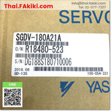 (A)Unused, SGDV-180A21A Servo Amplifier, servo drive control unit, specs 3PH AC200V 2kw, YASKAWA 