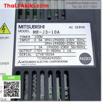 Junk, MR-J3-10A Servo Amplifier, servo drive control set, specification AC200V 0.1kW, MITSUBISHI 