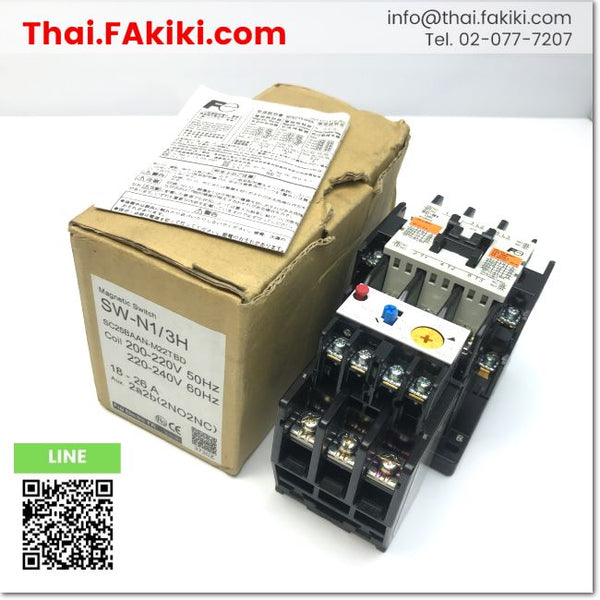 Junk, SW-N1/3H Electromagnetic Switch ,สวิตซ์แม่เหล็กไฟฟ้า สเปค AC200V 2a2b 18-26A ,FUJI