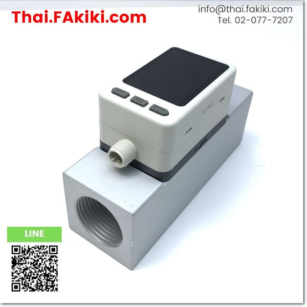 (C)Used, PF3A703H-F10-FS Digital Flow Switch ,สวิตช์ การไหลแบบดิจิตอล สเปค flow rate 30-3000L/min ,SMC