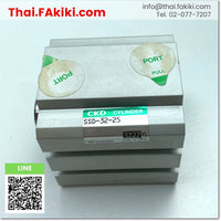 (B)Unused* , SSD-32-25 Air Cylinder, กระบอกสูบลม สเปค Bore size 32mm ,Stroke length 25mm, CKD